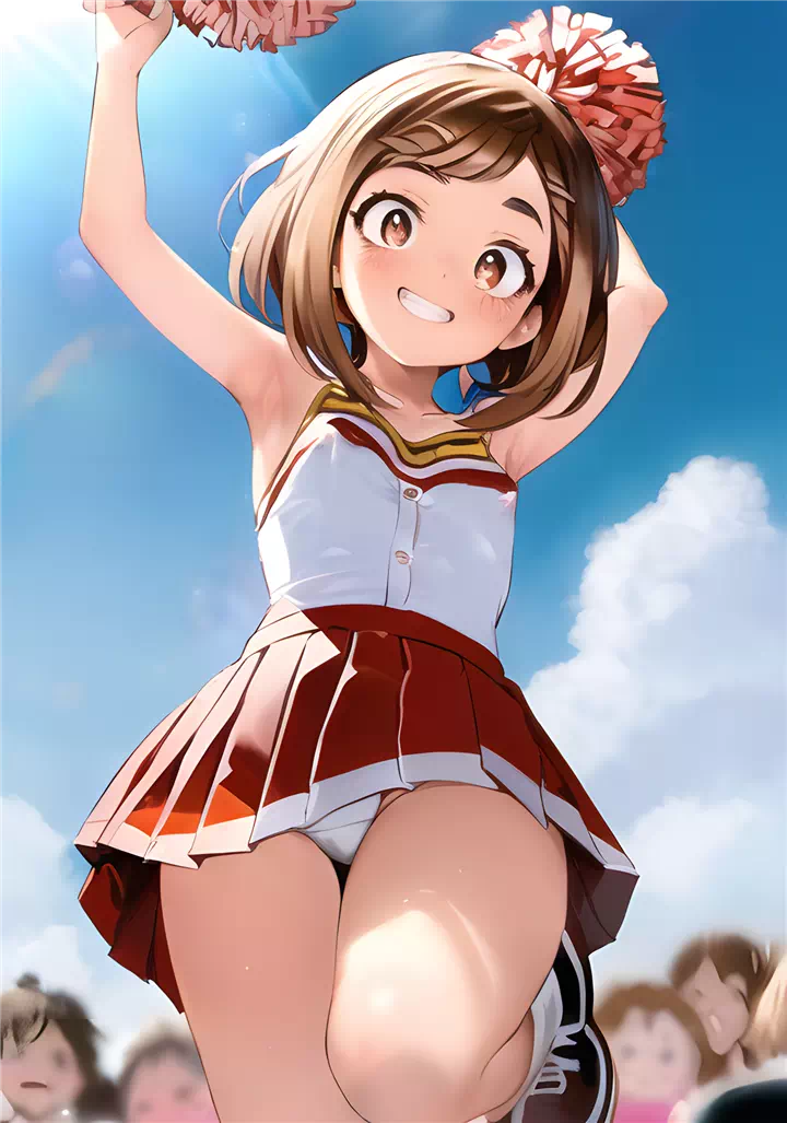 8)ochaco cheerleader panties #1