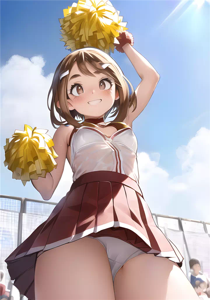 8)ochaco cheerleader panties #1