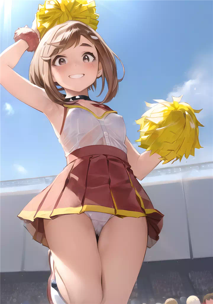 8)ochaco cheerleader panties #1