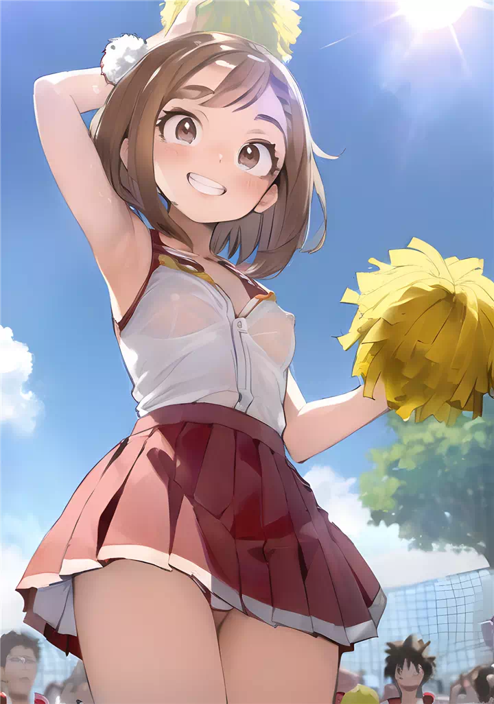 8)ochaco cheerleader panties #1