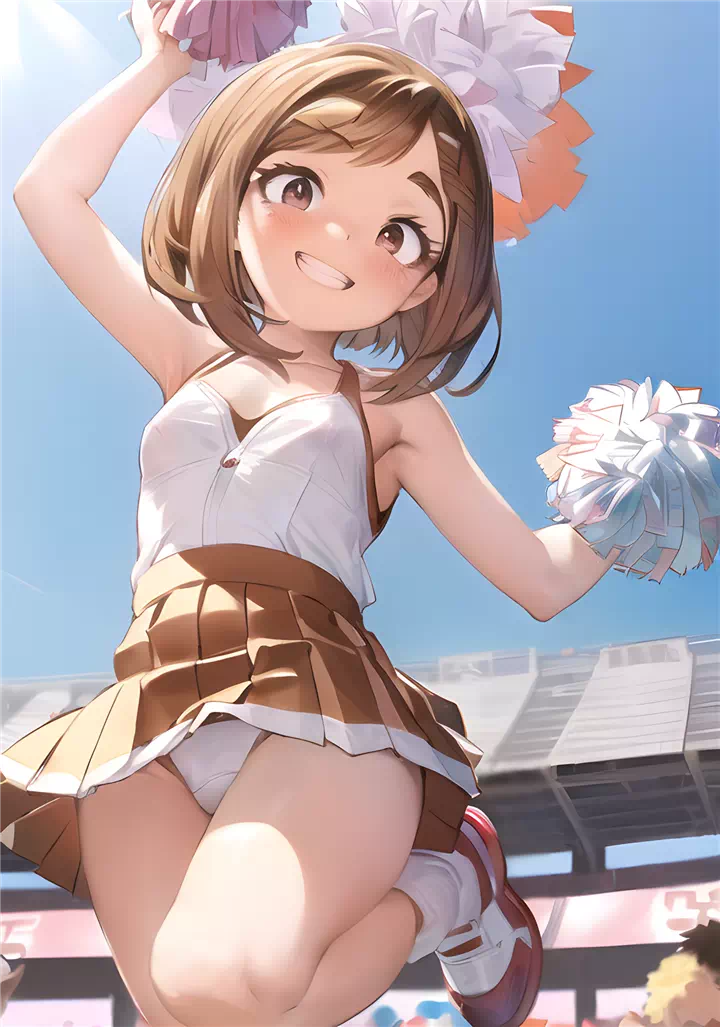 8)ochaco cheerleader panties #1