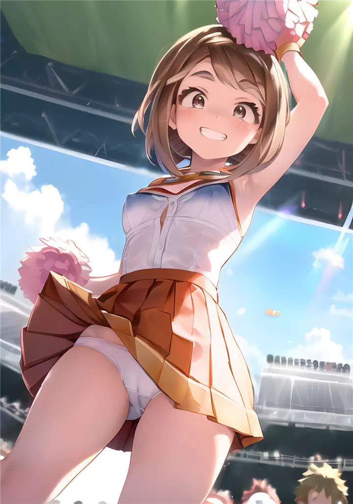 8)ochaco cheerleader panties #1