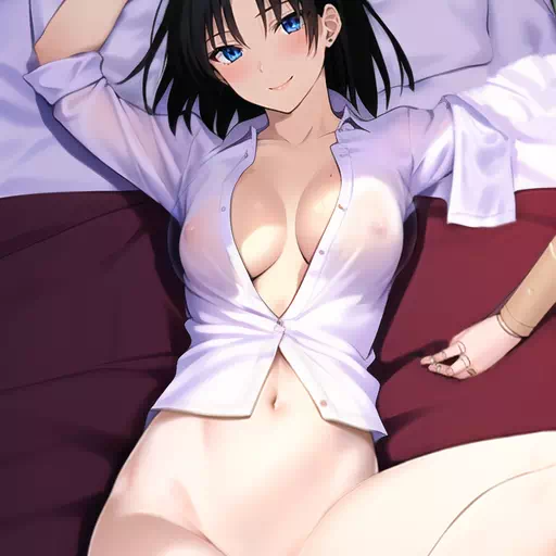 Shiki on Bed with Prosthetic Off