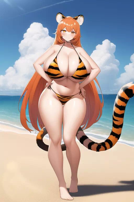 tiger girl to athletc bunny boy