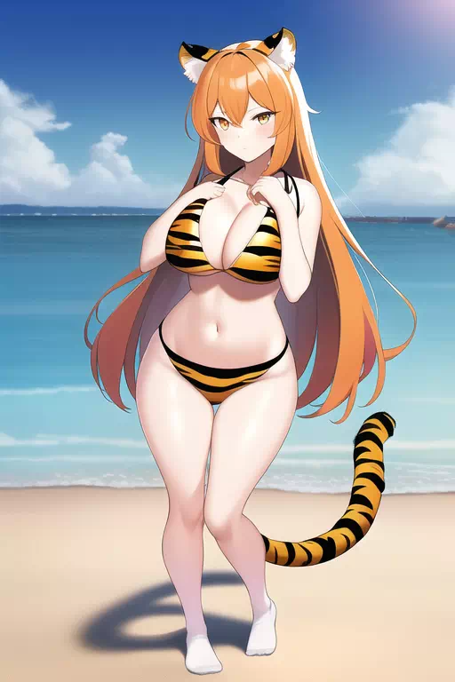 tiger girl to athletc bunny boy