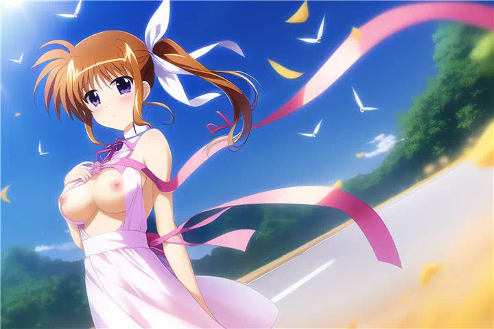 車内なのは(nanoha have sex in the car