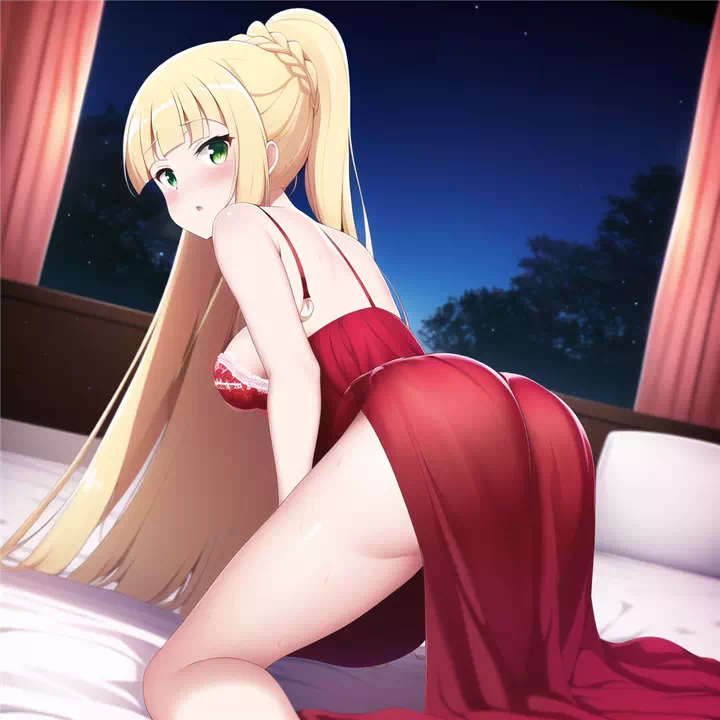 More of Lillie’s red see-through