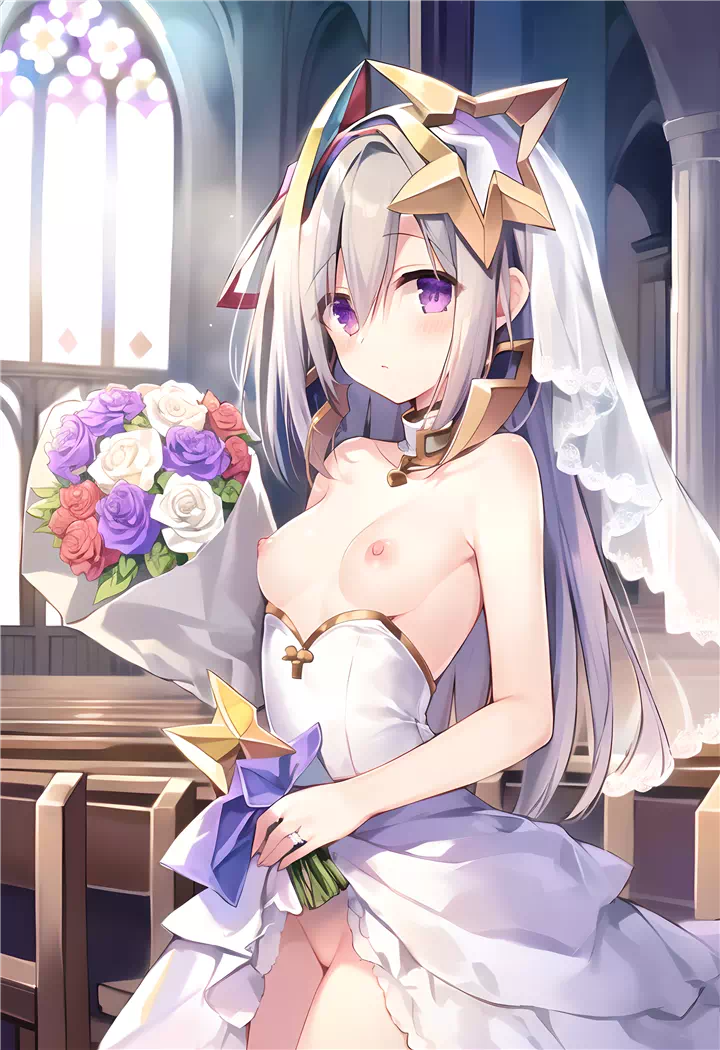 Kanata in a wedding dress iscute