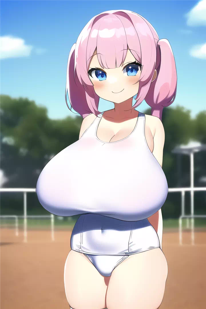 白スク水ロリ爆乳