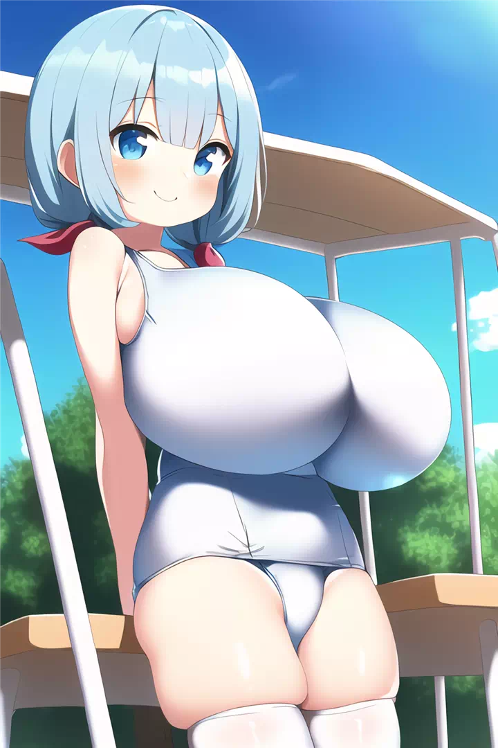 白スク水ロリ爆乳